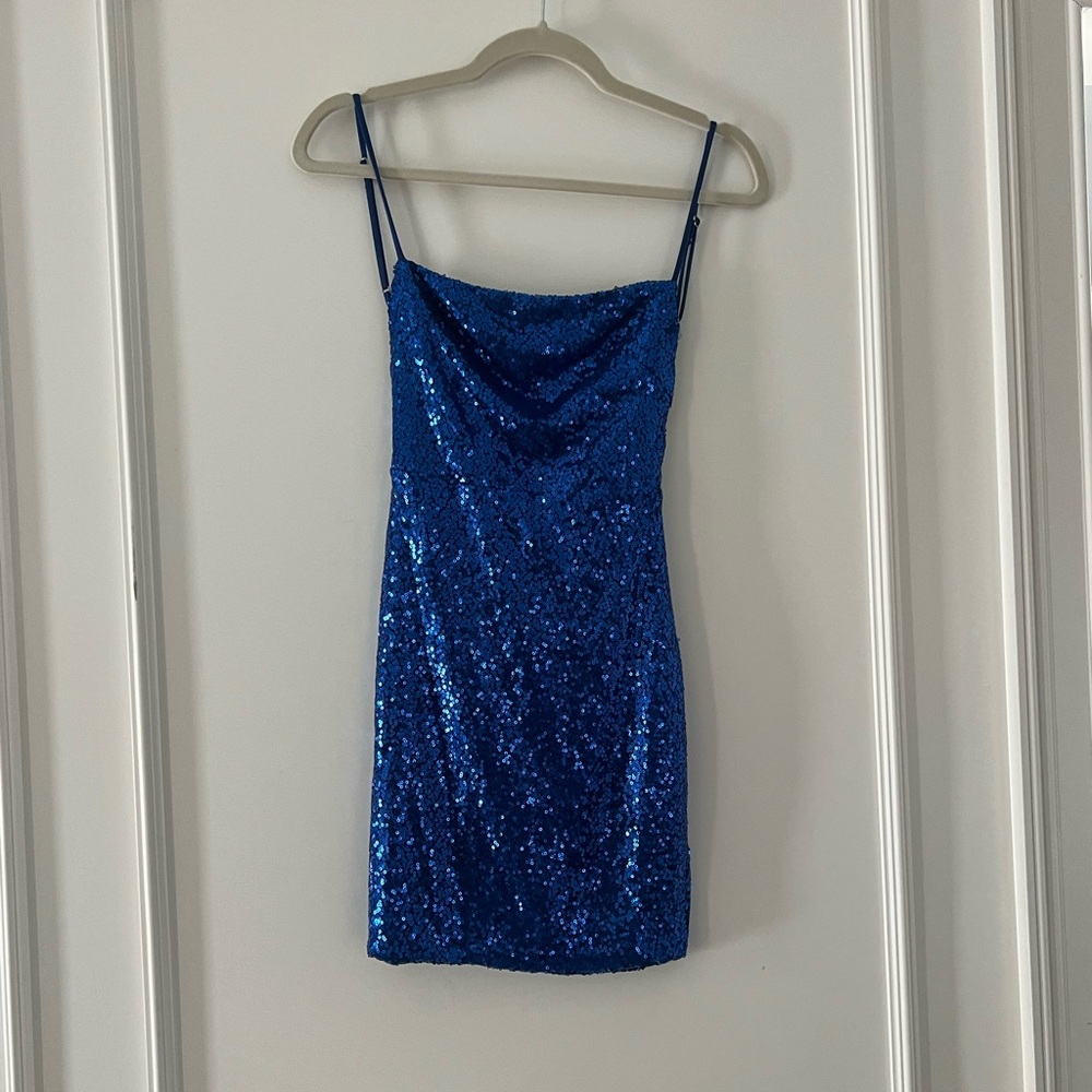Lucy in the sky Blue Sequin Dress